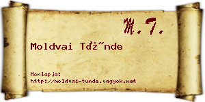 Moldvai Tünde névjegykártya